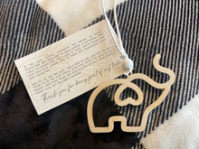 Load image into Gallery viewer, Elephant Friendship Gift, Elephant Ornament, Special Friend Keepsake, Sisterhood Ornament, Elephant Sisterhood Circle, Best Friend Gift, Story Card