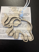 Load image into Gallery viewer, Unbreakable Bond of Sisterhood Elephant Friendship Gift, Elephant Ornament, Special Friend Keepsake, Sisterhood Ornament, Elephant Sisterhood Circle, Best Friend Gift, Story Card