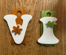 Load image into Gallery viewer, Groovy Retro Initial Tumbler Topper Name Plate