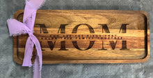 Load image into Gallery viewer, Personalized Acacia Tray, Gift for Mom, Mother’s Day, Couple, Serving Tray, Custom Anniversary Gift, Wedding Gift, Engraved Tray, Jewelry Dish
