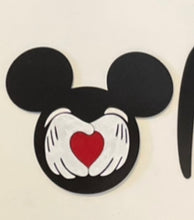 Load image into Gallery viewer, Mouse Home Sign with Interchangeable Seasonal