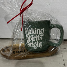 Load image into Gallery viewer, Milk &amp; Cookies for Santa Tray with Mug
