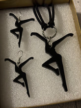 Load image into Gallery viewer, DMB Firedancer Acrylic Earrings &amp; Necklace Set
