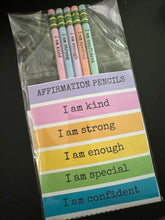 Load image into Gallery viewer, Affirmation Pastel Ticonderoga Pencils - Set of 5
