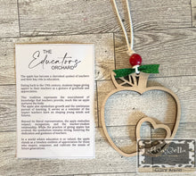 Load image into Gallery viewer, Apple Story Card Ornament - The Educators Orchard - Teacher | School | Professor
