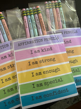 Load image into Gallery viewer, Affirmation Pastel Ticonderoga Pencils - Set of 5
