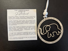 Load image into Gallery viewer, Unbreakable Bond of Sisterhood Elephant Friendship Gift, Elephant Ornament, Special Friend Keepsake, Sisterhood Ornament, Elephant Sisterhood Circle, Best Friend Gift, Story Card
