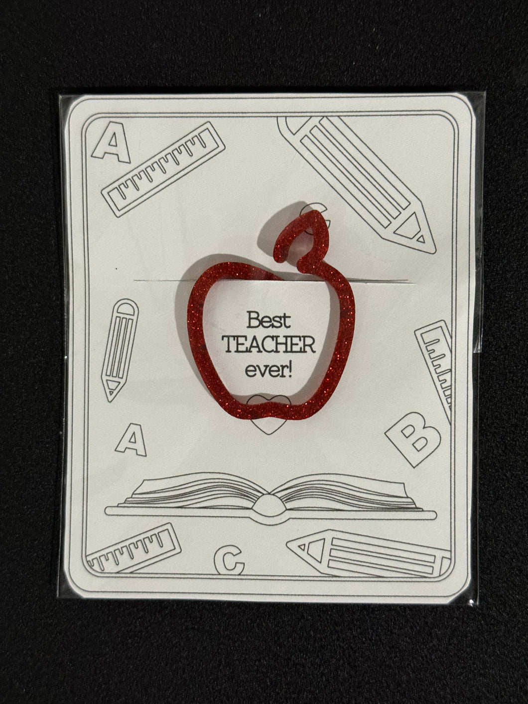 Apple Teacher Bookmark