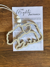 Load image into Gallery viewer, Mama Bear Story Card Ornament or Car Charm/ The Mighty Matriarch / Gift

