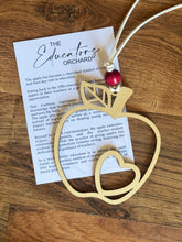 Load image into Gallery viewer, Apple Story Card Ornament - The Educators Orchard - Teacher | School | Professor
