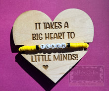Load image into Gallery viewer, Teacher Heart Valentine Bracelet Gift
