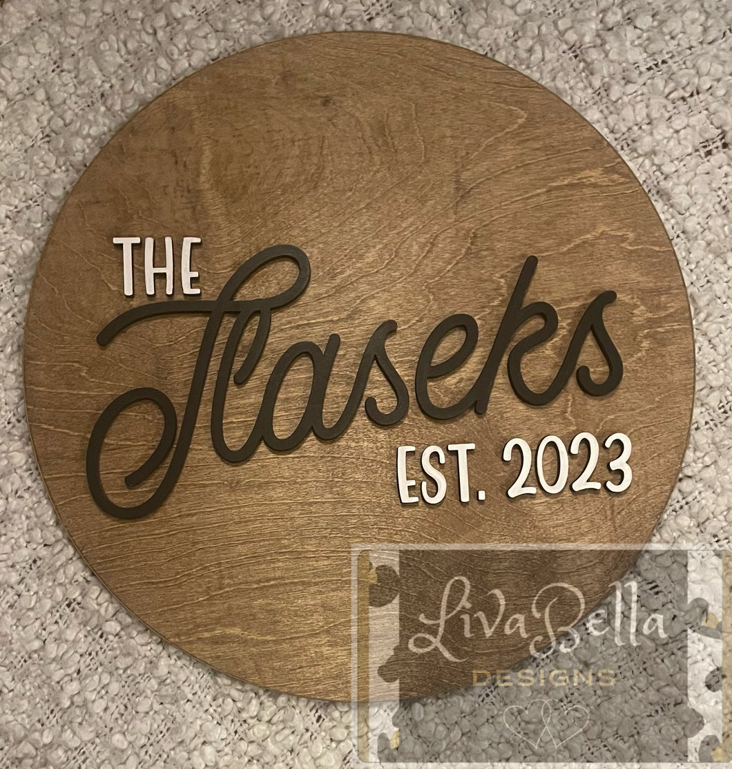Alternative Wedding Guest Book / Custom Wedding Decor / Personalized Name Sign / Circle Sign / Unique Guest Book / Wood Wedding / Date Sign / Custom Wedding Guest Book