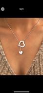 Stainless Steel Necklace With Hollow Out Heart Pendant, Valentine's Day/Wedding Gift Love Statement Choker Necklace