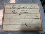 Mom's Breakfast in Bed Table | Breakfast tray | Folding Serving Tray | Breakfast bed tray | Folding tray table | Eating tray | Personalized tray