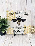 DIY Farm Fresh Honey Sign Board Box