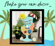 Load image into Gallery viewer, DIY Summer Days Sign Board Box
