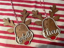 Load image into Gallery viewer, Reindeer Personalized Ornament
