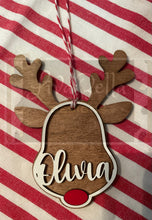 Load image into Gallery viewer, Reindeer Personalized Ornament
