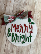 10” Merry & Bright Sign
