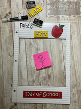 Load image into Gallery viewer, First / Last Day of School Photo Prop - PERSONALIZED / Engraved with name
