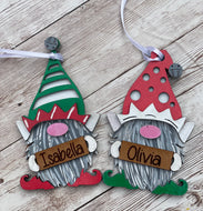 Gnome Personalized Ornaments