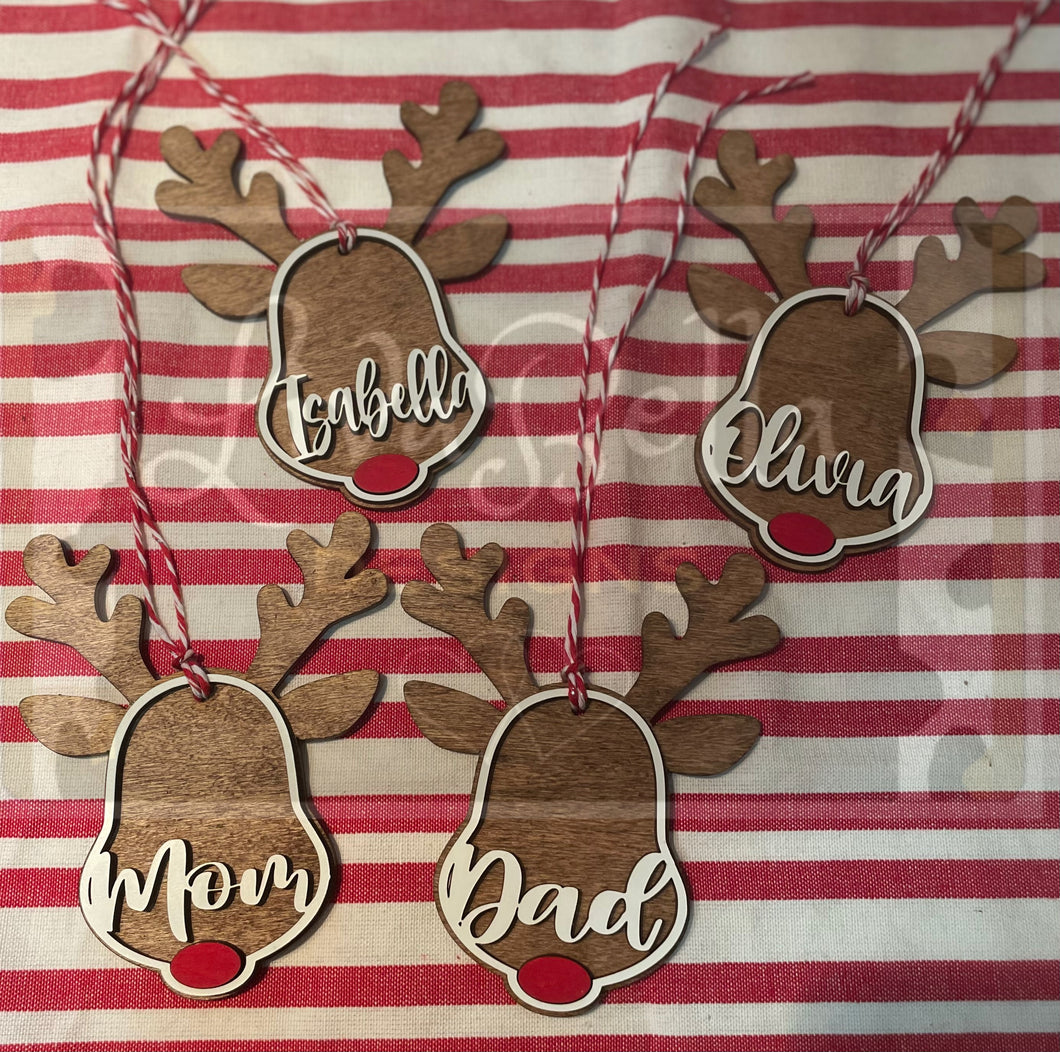 Reindeer Personalized Ornament