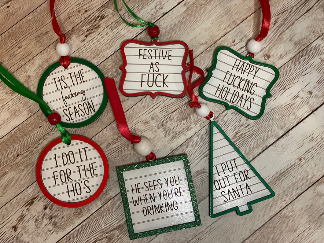 Adult Humor Ornaments