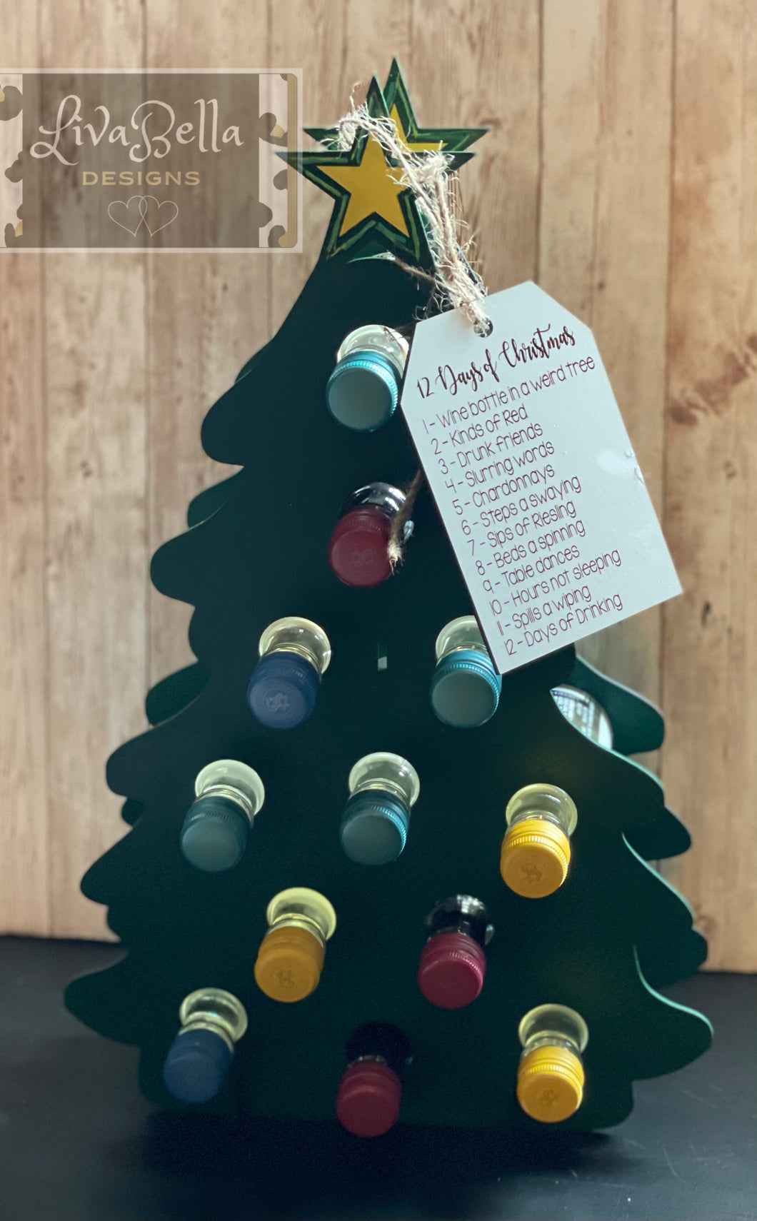 12 Days of Christmas Advent Tree - Wine