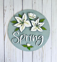 Load image into Gallery viewer, DIY Spring Flower Sign/Shelf Sitter Board Box
