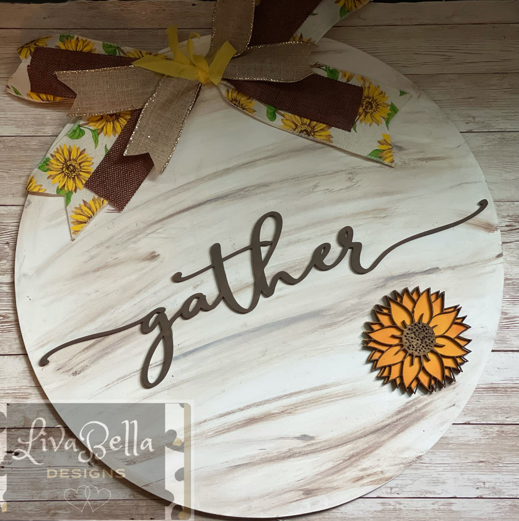 Gather Sign - 15”