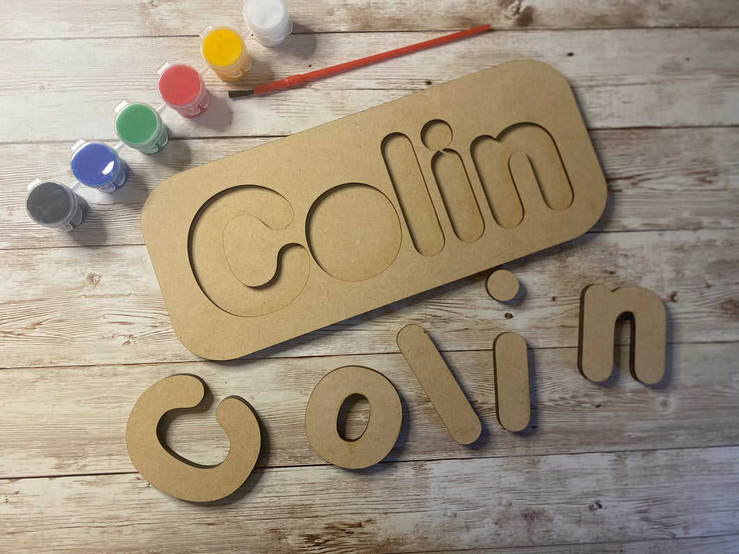 DIY Personalized Name Puzzle