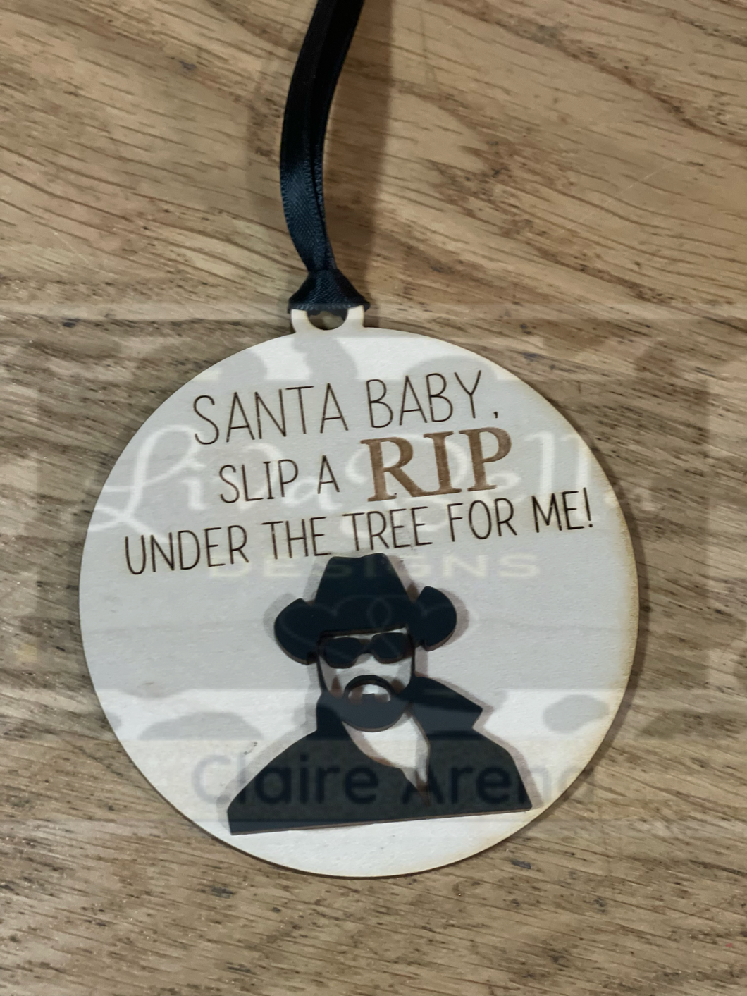 Yellowstone Ornament - Santa baby, slip a RIP under the tree for me