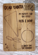 Load image into Gallery viewer, Small Dear Santa - Pizza &amp; Beer Board
