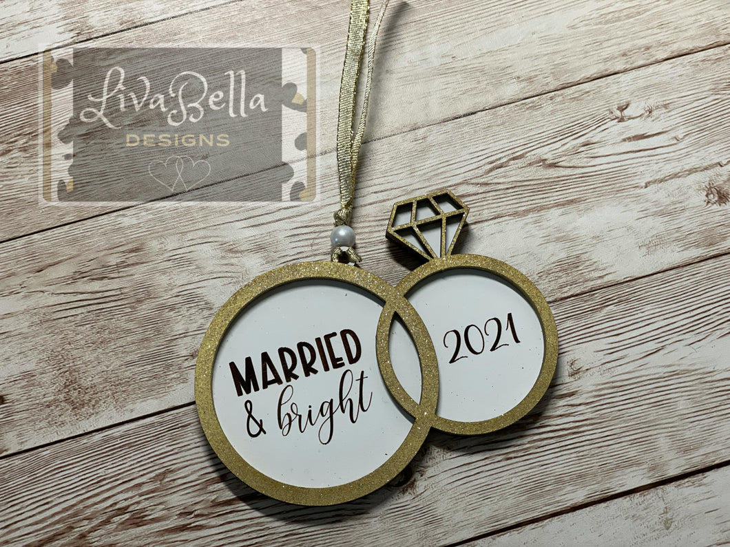 Married & Bright Ornament