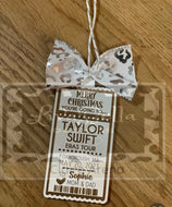 Taylor Swift Eras Tour Christmas Ticket Ornament Surprise