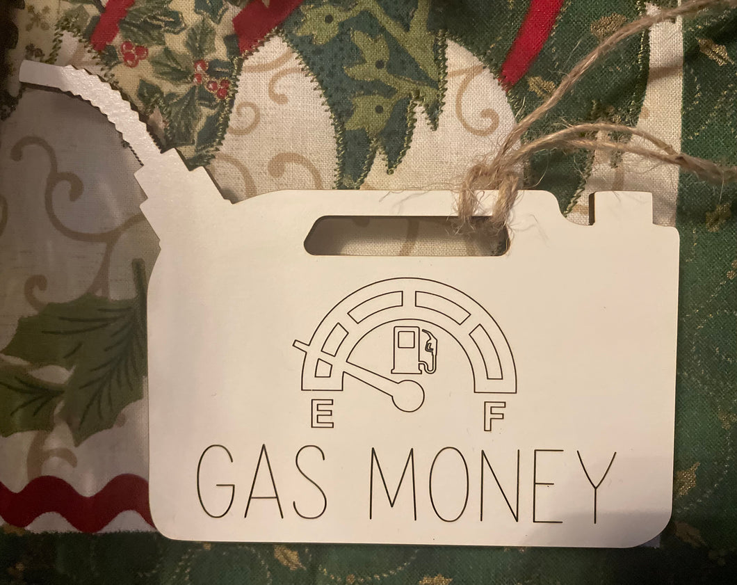 Gas Tank Gift Card/Money Holder Ornament